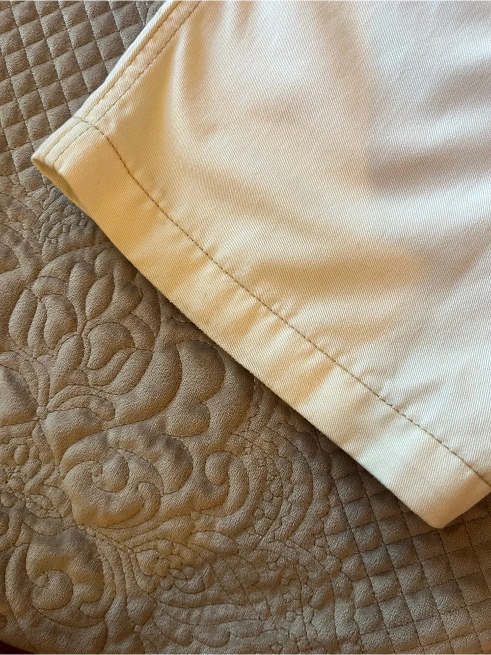 True Religion Men’s Off-White Cargo Pants - Utility Pocket Detail